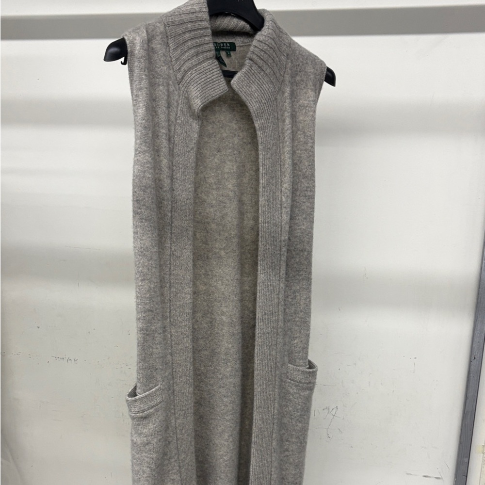 Ralph Lauren Gray Sleeveless Sweater Vest